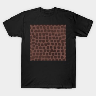 Leopard Mosaic Deep Pink Taupe 5748 T-Shirt